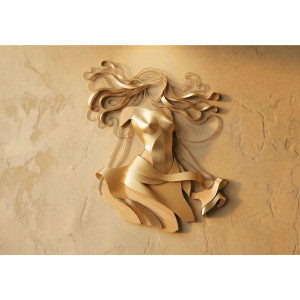 Golden Flow Sculpture Golden Flow Sculpture | Wall4Soul