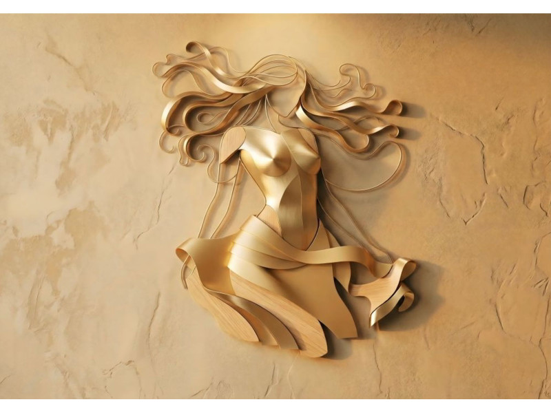 Golden Flow Sculpture Golden Flow Sculpture