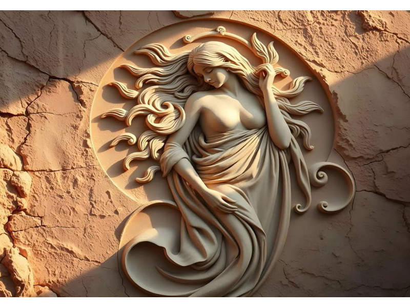 Ivory Relief Muse Ivory Relief Muse
