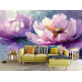 Soft Peony Harmony Abstract Floral Wall Mural Soft Peony Harmony Abstract Floral Wall Mural