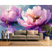 Soft Peony Harmony Abstract Floral Wall Mural Soft Peony Harmony Abstract Floral Wall Mural