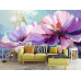 Vivid Peony Splash Artistic Floral Wall Mural