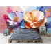Pastel Blossom Fusion Abstract Floral Wall Mural