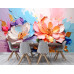Elegant Floral Burst Pastel Dream Wall Mural