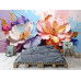 Elegant Floral Burst Pastel Dream Wall Mural
