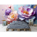 Pastel Bloom Elegance Abstract Floral Wall Mural