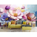 Color Splash Bouquet Modern Floral Wall Mural