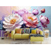 Duo Bloom Splash Contemporary Floral Wall Mural Duo Bloom Splash Contemporary Floral Wall Mural