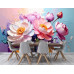 Duo Bloom Splash Contemporary Floral Wall Mural Duo Bloom Splash Contemporary Floral Wall Mural