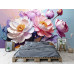 Duo Bloom Splash Contemporary Floral Wall Mural Duo Bloom Splash Contemporary Floral Wall Mural