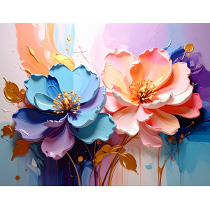 Soft Pastel Bouquet Elegant Floral Wall Mural | Wall4Soul