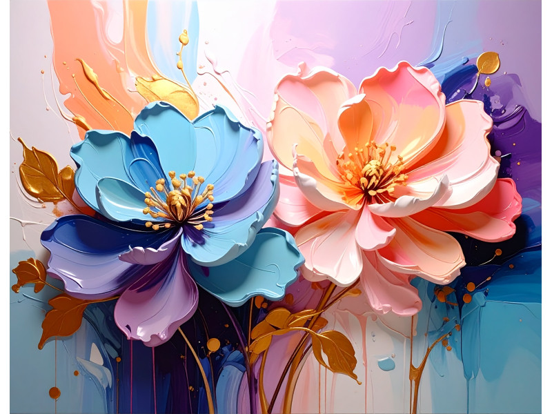 Soft Pastel Bouquet Elegant Floral Wall Mural Soft Pastel Bouquet Elegant Floral Wall Mural