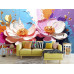 Vibrant Floral Fusion Abstract Wall Mural Vibrant Floral Fusion Abstract Wall Mural