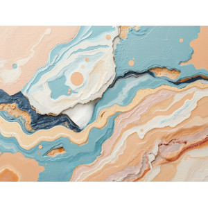 Soft Marble Flow Abstract Texture Wall Mural | Wall4Soul