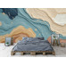 Turquoise Earth Layers Abstract Wall Mural Turquoise Earth Layers Abstract Wall Mural