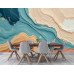 Turquoise Earth Layers Abstract Wall Mural Turquoise Earth Layers Abstract Wall Mural
