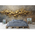 Golden Crack Industrial Texture Wall Mural