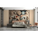 Elegant Floral Geometry Relief Wall Mural Elegant Floral Geometry Relief Wall Mural