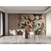 Elegant Floral Geometry Relief Wall Mural Elegant Floral Geometry Relief Wall Mural