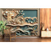 Layered Botanical Waves Abstract Wall Mural