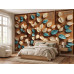 Modern Leaf Panels Decorative Wall Mural