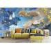 Blue Gold Luxury Abstract Texture Wall Mural Blue Gold Luxury Abstract Texture Wall Mural