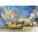 Deep Blue Gold Luxury Texture Wall Mural Deep Blue Gold Luxury Texture Wall Mural