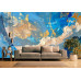 Deep Blue Gold Luxury Texture Wall Mural Deep Blue Gold Luxury Texture Wall Mural