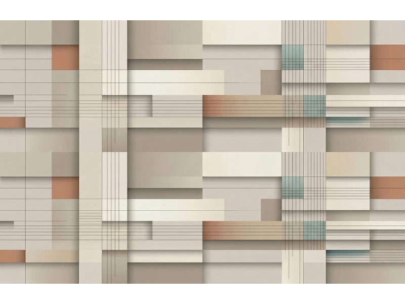 Soft Neutral Linear Abstract Pattern Wall Mural Soft Neutral Linear Abstract Pattern Wall Mural