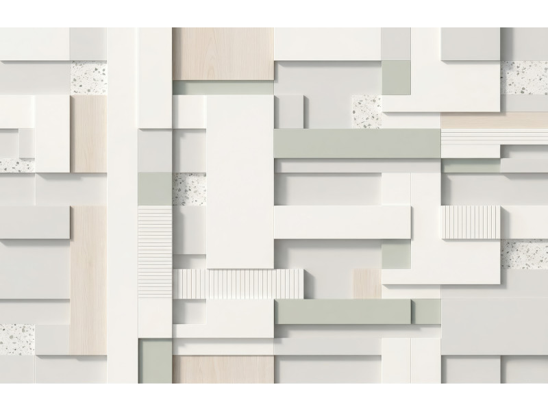 Light Neutral 3D Panel Texture Wall Mural Light Neutral 3D Panel Texture Wall Mural