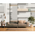 Modern White Beige Relief Wall Panel Mural