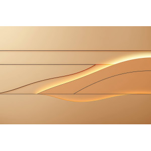 Warm Gradient Abstract Landscape Wall Mural | Wall4Soul