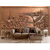Bronze Paris Cityscape Relief Wall Mural