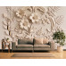 Classic Ornamental Floral Relief Wall Mural Classic Ornamental Floral Relief Wall Mural