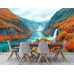 Colorful Autumn Fjord Valley Wall Mural