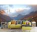 Dramatic Mountain Fjord Sunset Wall Mural Dramatic Mountain Fjord Sunset Wall Mural