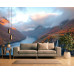 Dramatic Mountain Fjord Sunset Wall Mural Dramatic Mountain Fjord Sunset Wall Mural