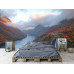 Dramatic Mountain Fjord Sunset Wall Mural Dramatic Mountain Fjord Sunset Wall Mural