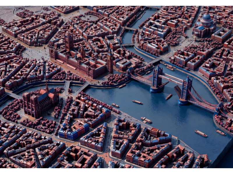 London City Aerial Thames Tower Bridge Wall Mural London City Aerial Thames Tower Bridge Wall Mural