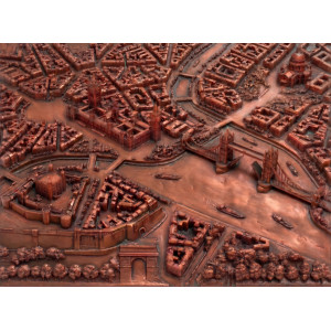 London Thames Tower Bridge Relief Map Wall Mural London Thames Tower Bridge Relief Map Wall Mural