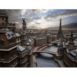 Paris Eiffel Tower Classic Cityscape Wall Mural Paris Eiffel Tower Classic Cityscape Wall Mural | Wall4Soul