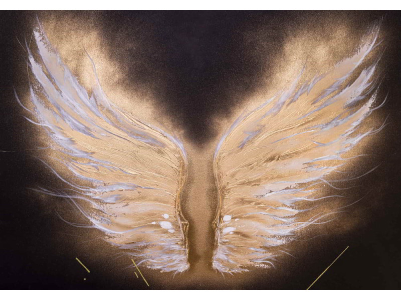 Golden Wings Abstract - Modern Wall Mural Inspired by Petitto Art Golden Wings Abstract - Modern Wall Mural Inspired by Petitto Art
