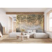 Golden Whimsy Metallic - Modern Wall Mural Inspired by Petitto Art Golden Whimsy Metallic - Modern Wall Mural Inspired by Petitto Art