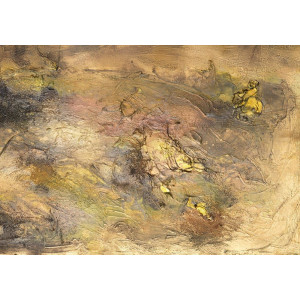 Gilded Earthscape - Modern Wall Mural Inspired by Petitto Art Gilded Earthscape - Modern Wall Mural Inspired by Petitto Art