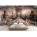 Bridge in Budapest Grunge Style - Classic Wall Mural for Modern Interiors Bridge in Budapest Grunge Style - Classic Wall Mural for Modern Interiors