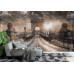 Bridge in Budapest Grunge Style - Classic Wall Mural for Modern Interiors Bridge in Budapest Grunge Style - Classic Wall Mural for Modern Interiors