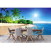 Caribbean Beach with Palms - Classic Wall Mural for Modern Interiors Caribbean Beach with Palms - Classic Wall Mural for Modern Interiors