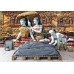Thai Temple Stone Carving - Classic Wall Mural for Modern Interiors Thai Temple Stone Carving - Classic Wall Mural for Modern Interiors