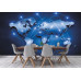 Digital World Map - Classic Wall Mural for Modern Interiors Digital World Map - Classic Wall Mural for Modern Interiors