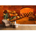 Wine Barrels in Vault - Classic Wall Mural for Modern Interiors Wine Barrels in Vault - Classic Wall Mural for Modern Interiors